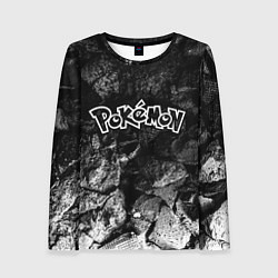 Лонгслив женский Pokemon black graphite, цвет: 3D-принт