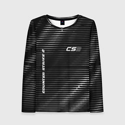 Лонгслив женский Counter Strike 2 metal game lines, цвет: 3D-принт