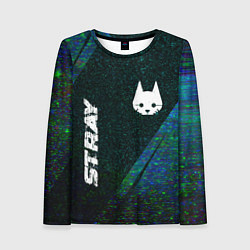 Лонгслив женский Stray glitch blue, цвет: 3D-принт