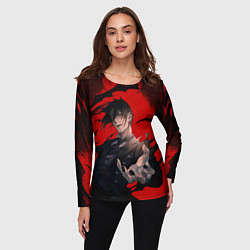 Лонгслив женский Темный дворецкий Себастьян, цвет: 3D-принт — фото 2
