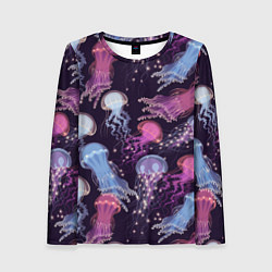 Женский лонгслив Светящиеся медузы