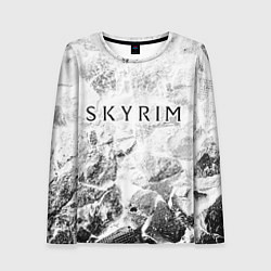 Женский лонгслив Skyrim white graphite