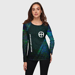 Лонгслив женский Blue Exorcist glitch blue, цвет: 3D-принт — фото 2