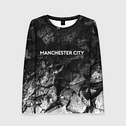 Лонгслив женский Manchester City black graphite, цвет: 3D-принт