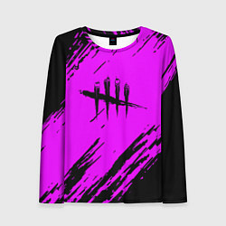 Женский лонгслив Dead by daylight краски абстракция