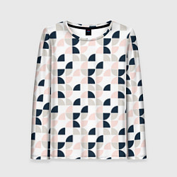 Женский лонгслив Узор полукруг