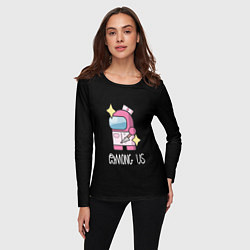 Лонгслив женский Амонг ас медик, цвет: 3D-принт — фото 2