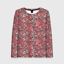 Женский лонгслив Ацтеки и звери