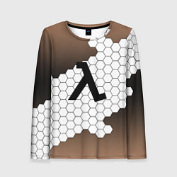 Женский лонгслив Half life соты