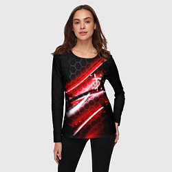 Лонгслив женский Doom logo game, цвет: 3D-принт — фото 2