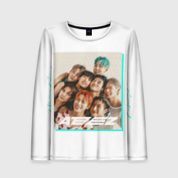 Лонгслив женский Ateez участники, цвет: 3D-принт