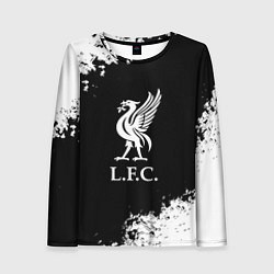 Лонгслив женский Ливерпуль краски текстура, цвет: 3D-принт
