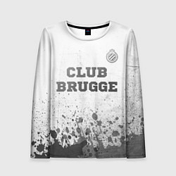 Лонгслив женский Club Brugge - white gradient посередине, цвет: 3D-принт