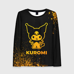 Женский лонгслив Kuromi - gold gradient