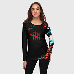 Лонгслив женский Dead by daylight глитч, цвет: 3D-принт — фото 2