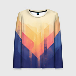 Лонгслив женский Abstract art - geometric shapes, цвет: 3D-принт