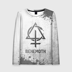 Женский лонгслив Behemoth - white gradient