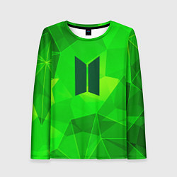 Женский лонгслив BTS green poly