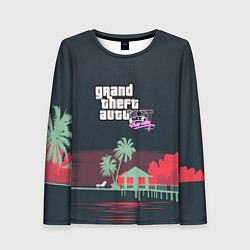 Лонгслив женский GTA tropix game, цвет: 3D-принт