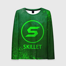 Женский лонгслив Skillet - green gradient