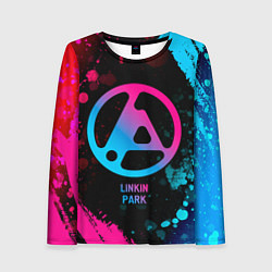 Женский лонгслив Linkin Park 2024 - neon gradient