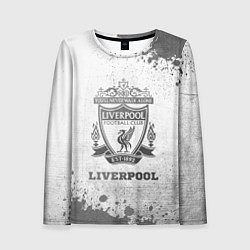 Женский лонгслив Liverpool - white gradient