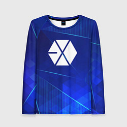 Женский лонгслив Exo blue poly