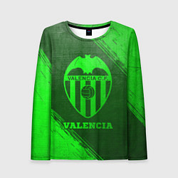 Женский лонгслив Valencia - green gradient