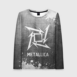 Лонгслив женский Metallica - grey gradient, цвет: 3D-принт