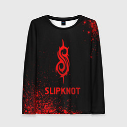 Женский лонгслив Slipknot - red gradient