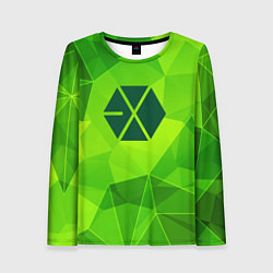 Женский лонгслив Exo green poly