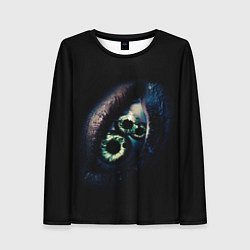 Лонгслив женский Глаз из фильма субстанция, цвет: 3D-принт