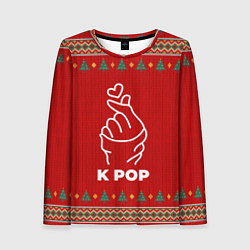 Лонгслив женский K Pop new year, цвет: 3D-принт