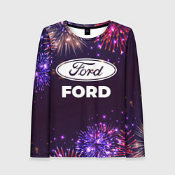 Женский лонгслив Праздничный Ford