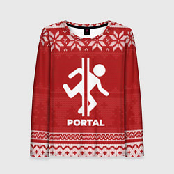 Женский лонгслив Новогодний Portal