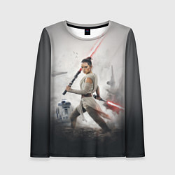 Лонгслив женский Звездные войны - Рей Скайуокер, цвет: 3D-принт
