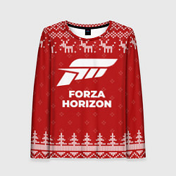 Женский лонгслив Новогодний Forza Horizon с оленями