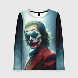 Женский лонгслив Джокер портрет