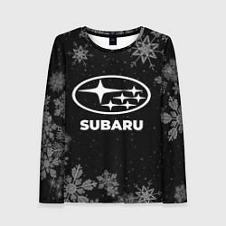 Женский лонгслив Снежный Subaru