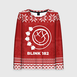 Женский лонгслив Новогодний Blink 182