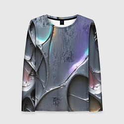 Женский лонгслив Полированный серебряный металл