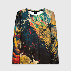 Женский лонгслив Абстракция ктулху - нейросеть