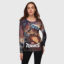 Лонгслив женский Персонажи Marvel rivals, цвет: 3D-принт — фото 2