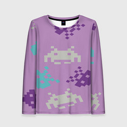 Женский лонгслив Пиксели