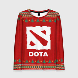 Женский лонгслив Dota new year