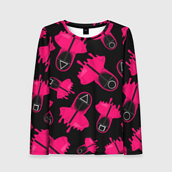 Лонгслив женский Стражи из игры в кальмара, цвет: 3D-принт