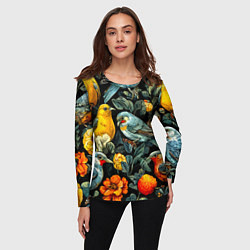 Лонгслив женский Кукушки, цвет: 3D-принт — фото 2