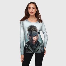 Лонгслив женский Snake Solid - metal gear, цвет: 3D-принт — фото 2