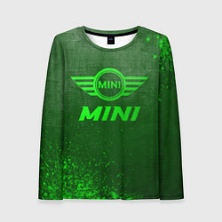 Женский лонгслив Mini - green gradient