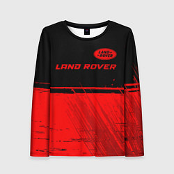 Женский лонгслив Land Rover - red gradient посередине